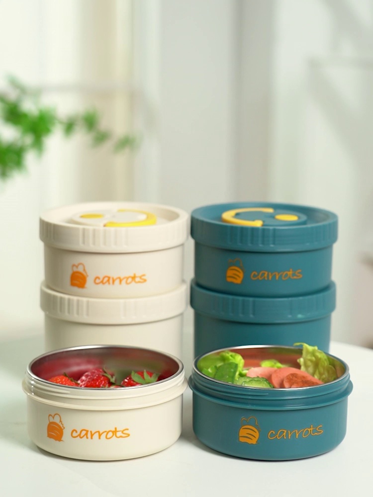 开学必备。小学生&上班族便携饭盒、304不锈钢套装,带饭神器✨