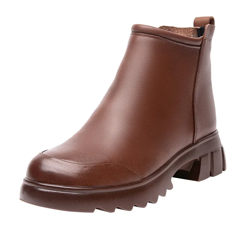 Demi-season shoes for mother, keep warm boots, 2023