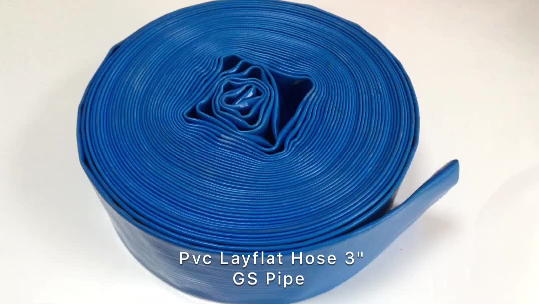 Heavy Duty For Farm Irrigation Drainage Flexible Pvc Layflat Canvas
