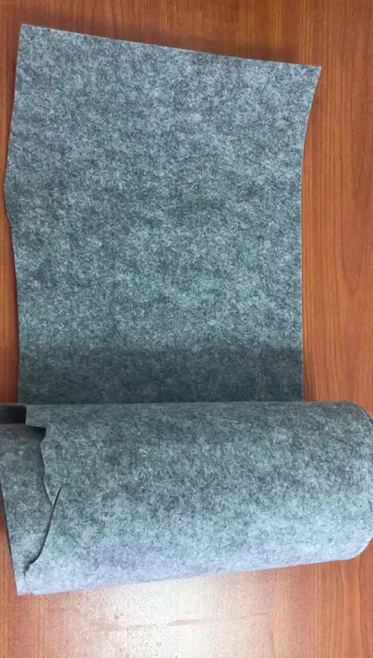 Hot Bonded Rpet Polyester Needle Punched Nonwoven Felt Underlay Fabric