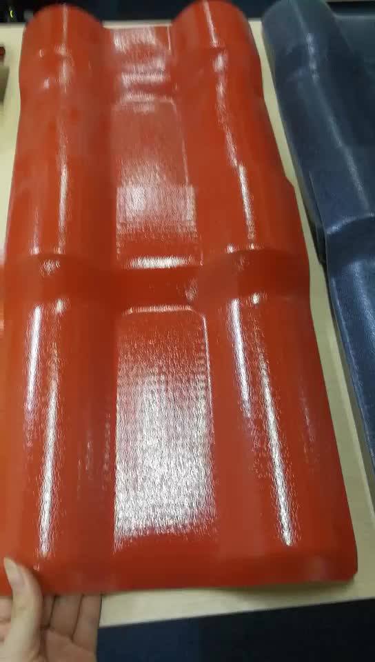 Fiberglass Synthetic Resin Tile Spanish Roofing Sheet With Fiber Mesh