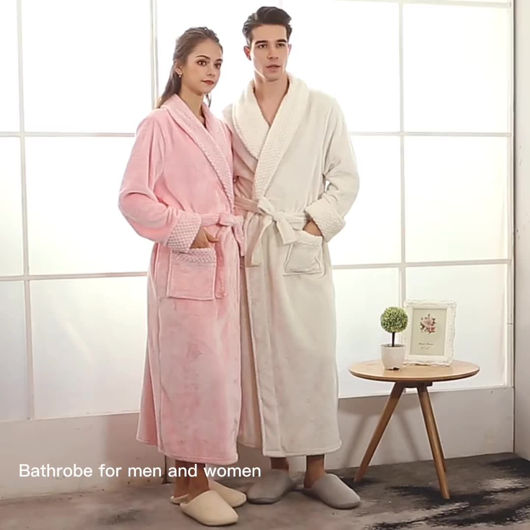 Female Bath Robes Vneck Ladies Sleepwear Soft Custom Logo Luxury Bath