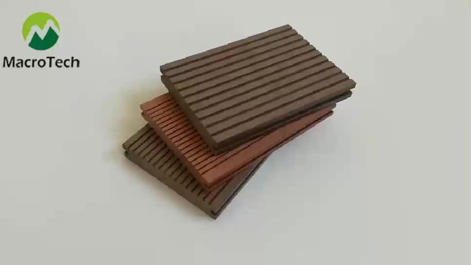 Extruded Artificial Wpc Wood Plastic Composite Decking Soild Flooring