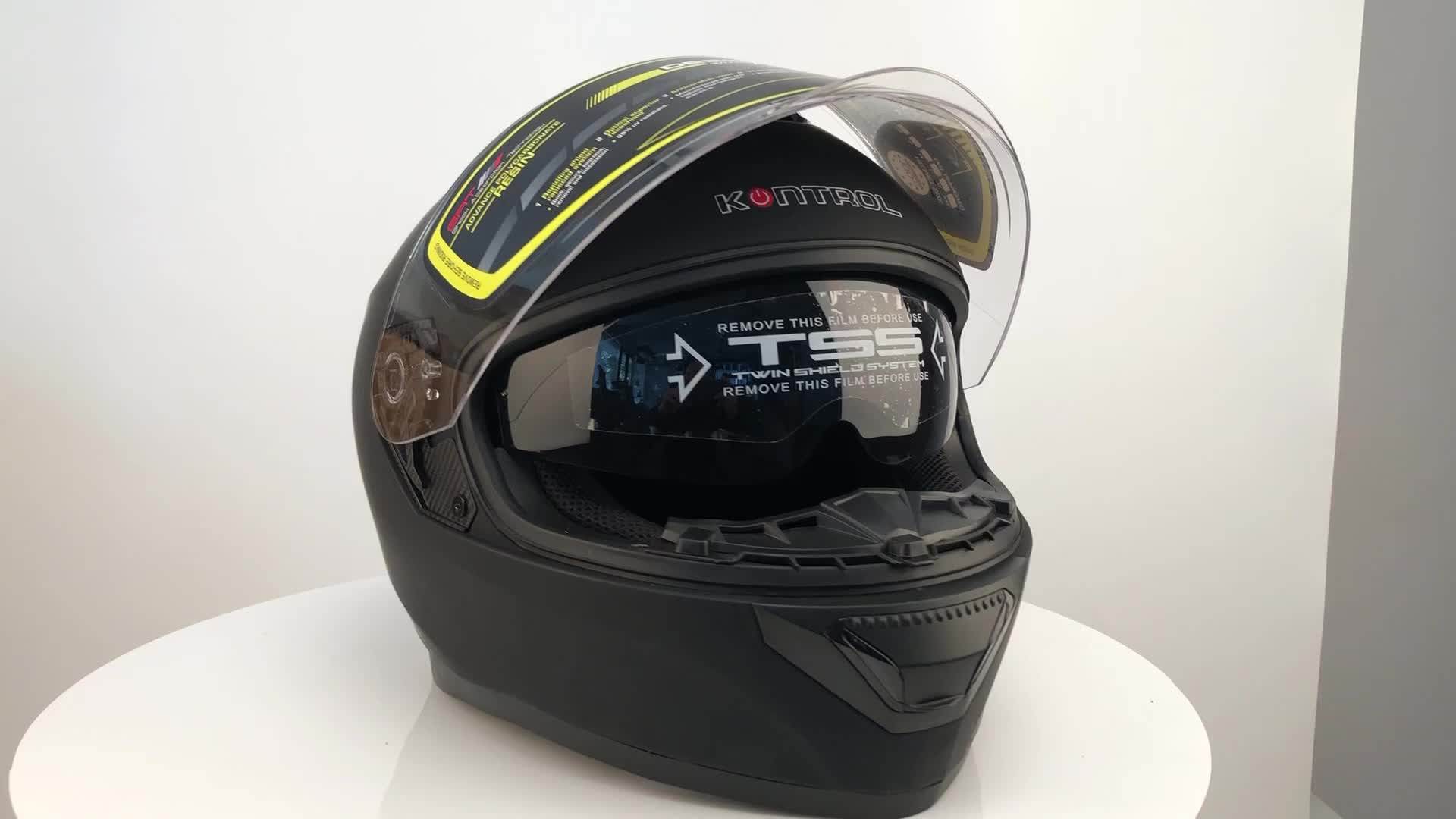 Dot Approved Motorcycle Full Face Helmet With Double Visors Buy