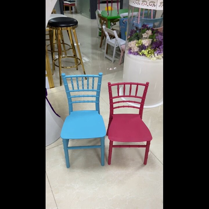 Yellow Party Children Chair Color Kids Chiavari Chair Resin Kids