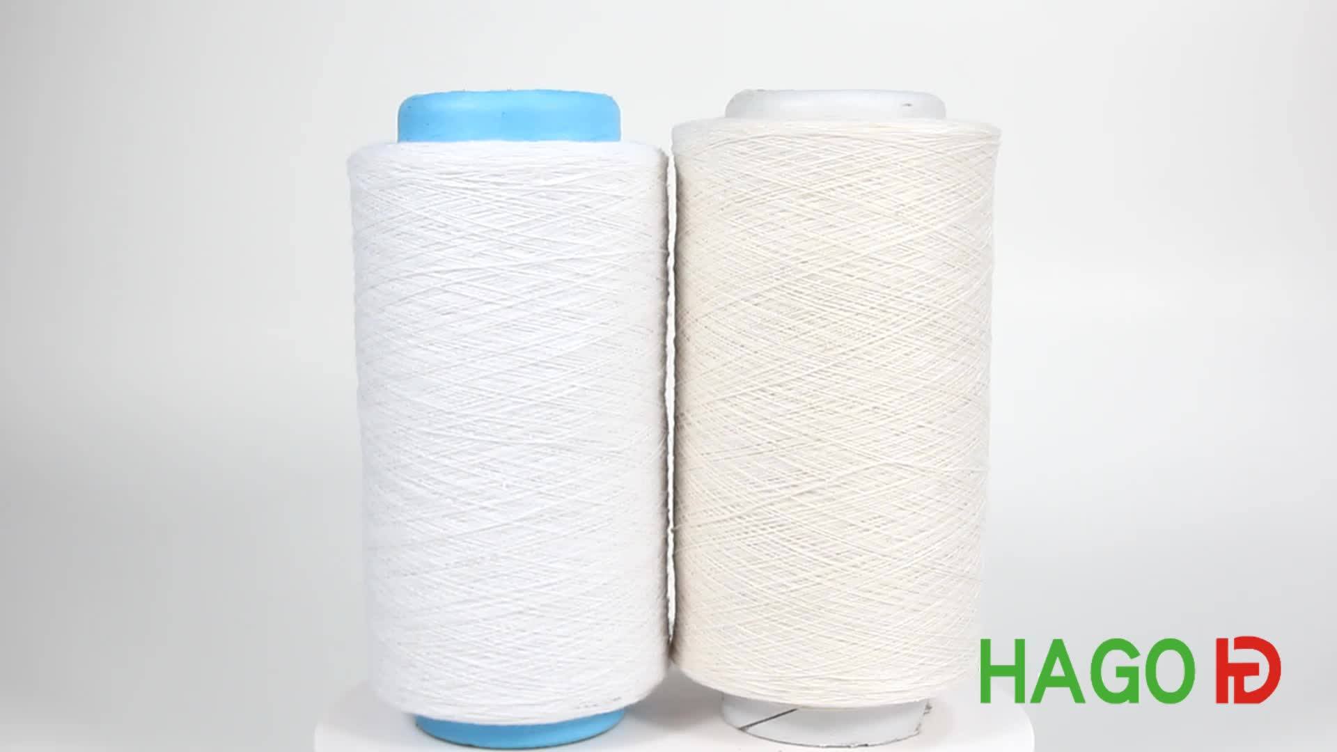 White Color Yarn 10/1 Recycled Polyester Cotton Thread - Buy Cotton ...