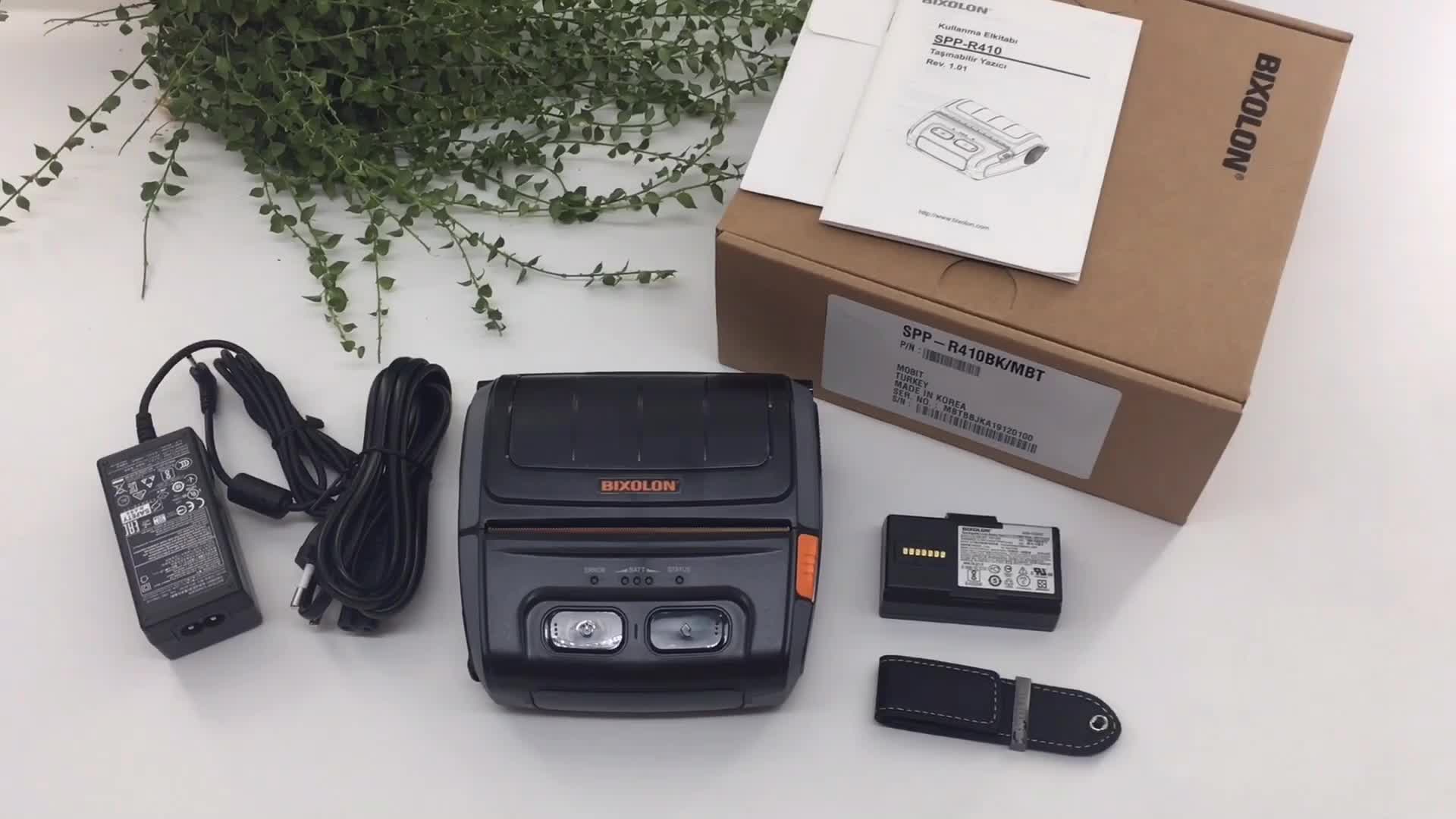 Bixolon SPPR410 4" Wireless Portable Receipt, Label and Ticket Direct