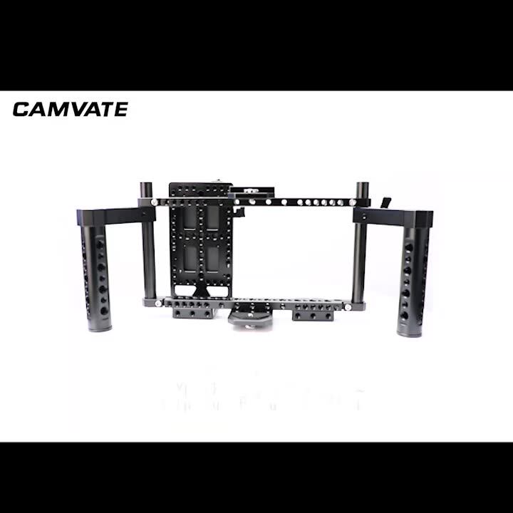 Camvate調整可能なディレクターのモニターケージリグ、デュアルチーズ