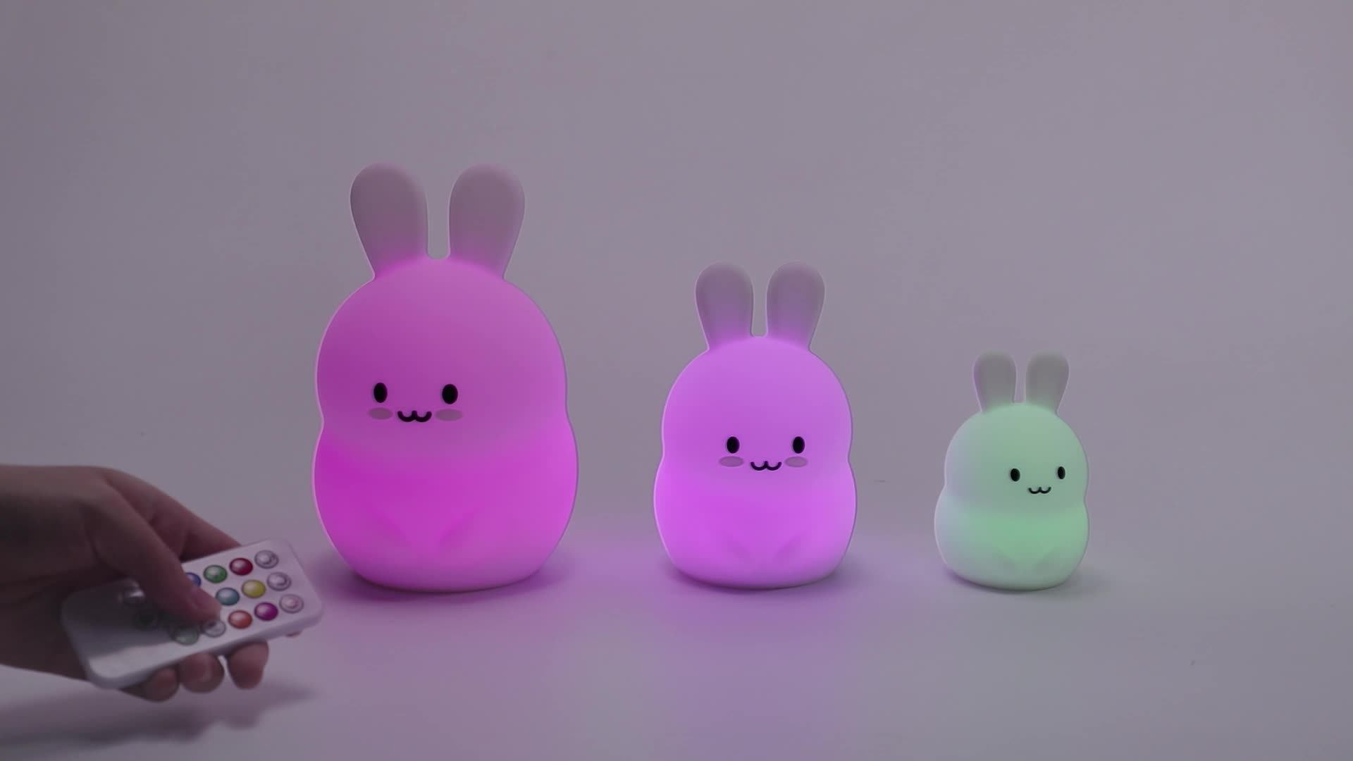 Discount Led Night Lamp 7 Colors Colorful Usb Rechargeable Cat Kids