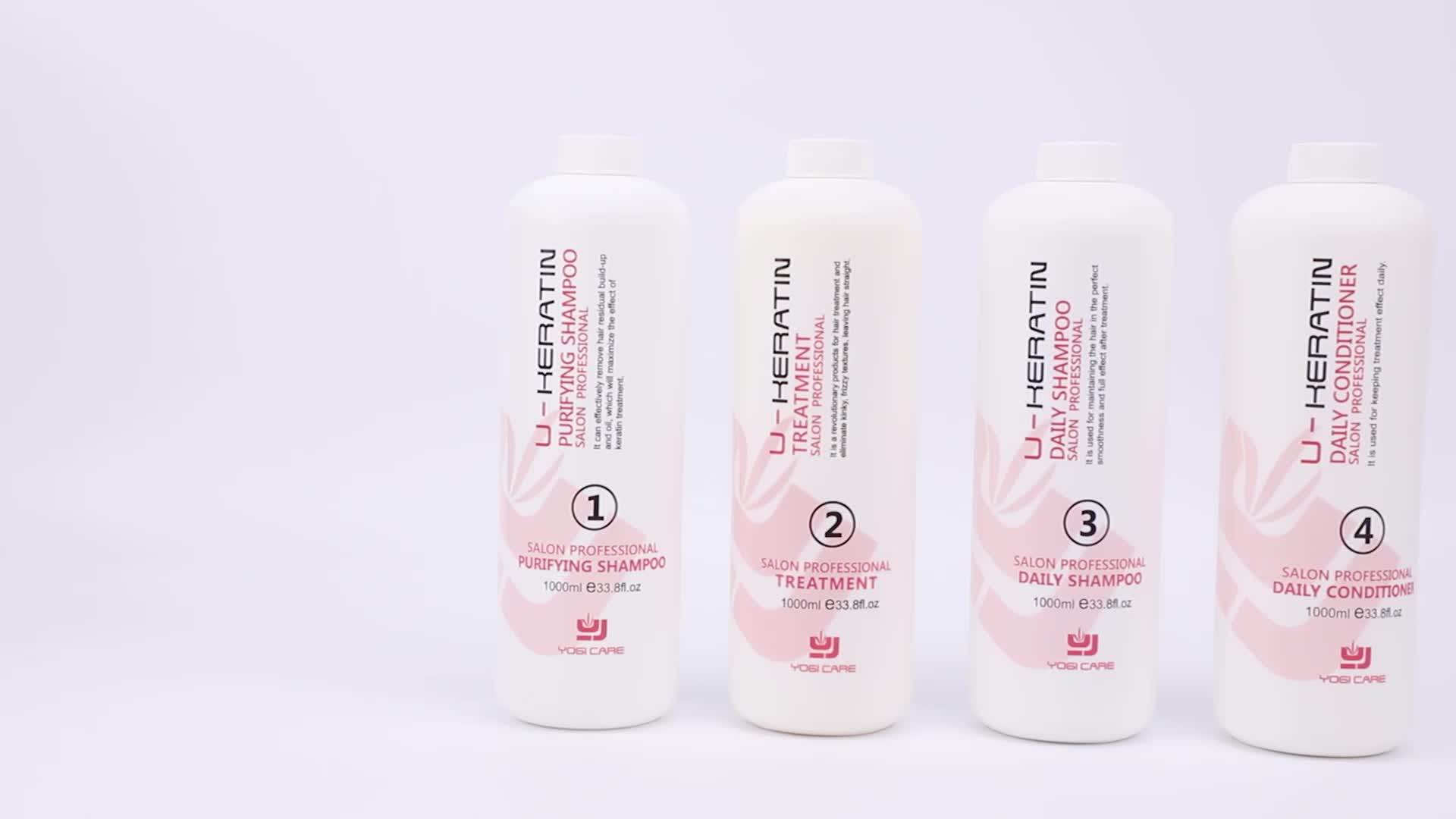 Private Label Amazon Bio Keratin Treatment Hair Smoothing Shampoo And