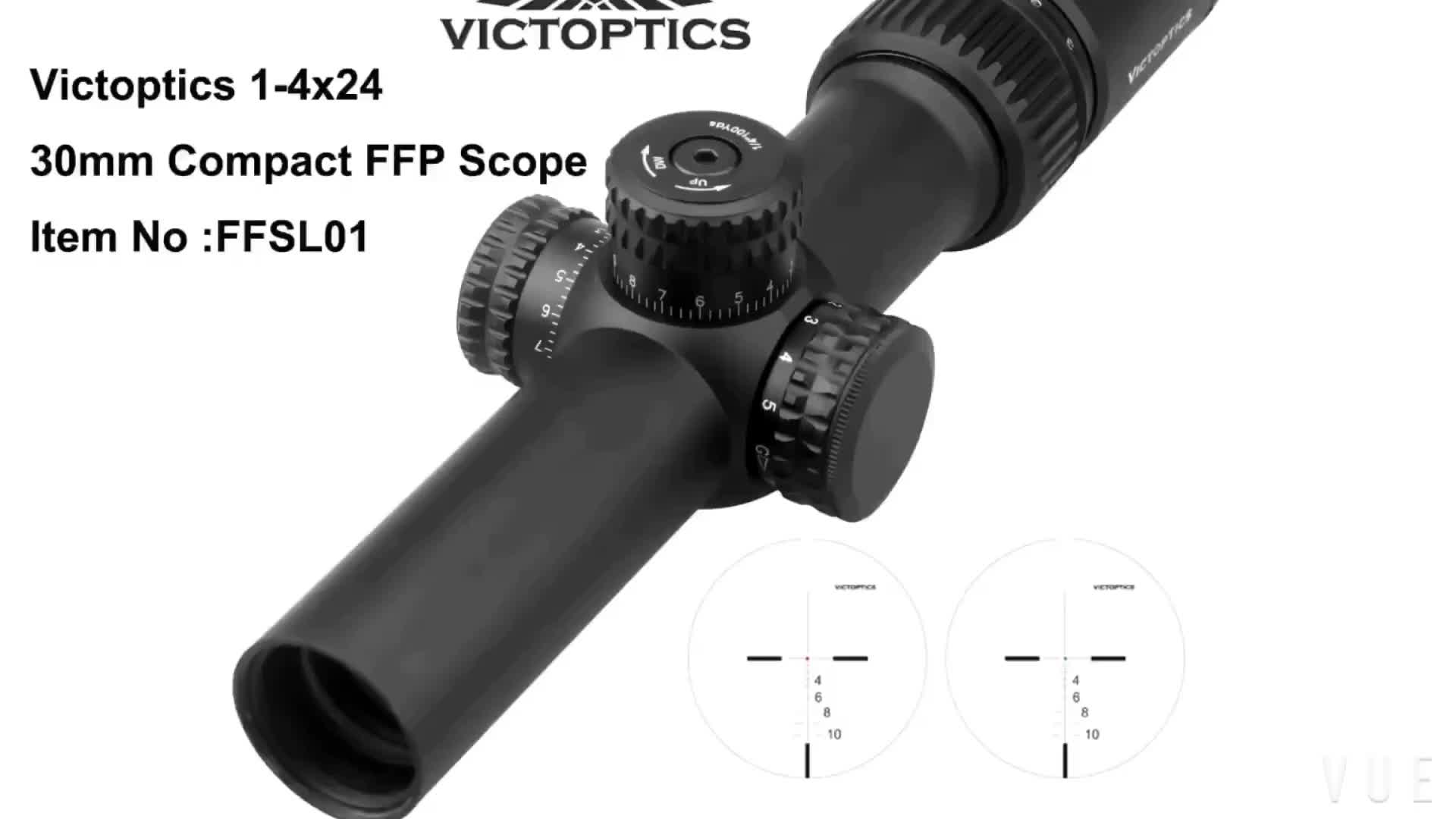 Victoptics 14x24 Compact Extra Light 5 In Long Eye Relief FFP