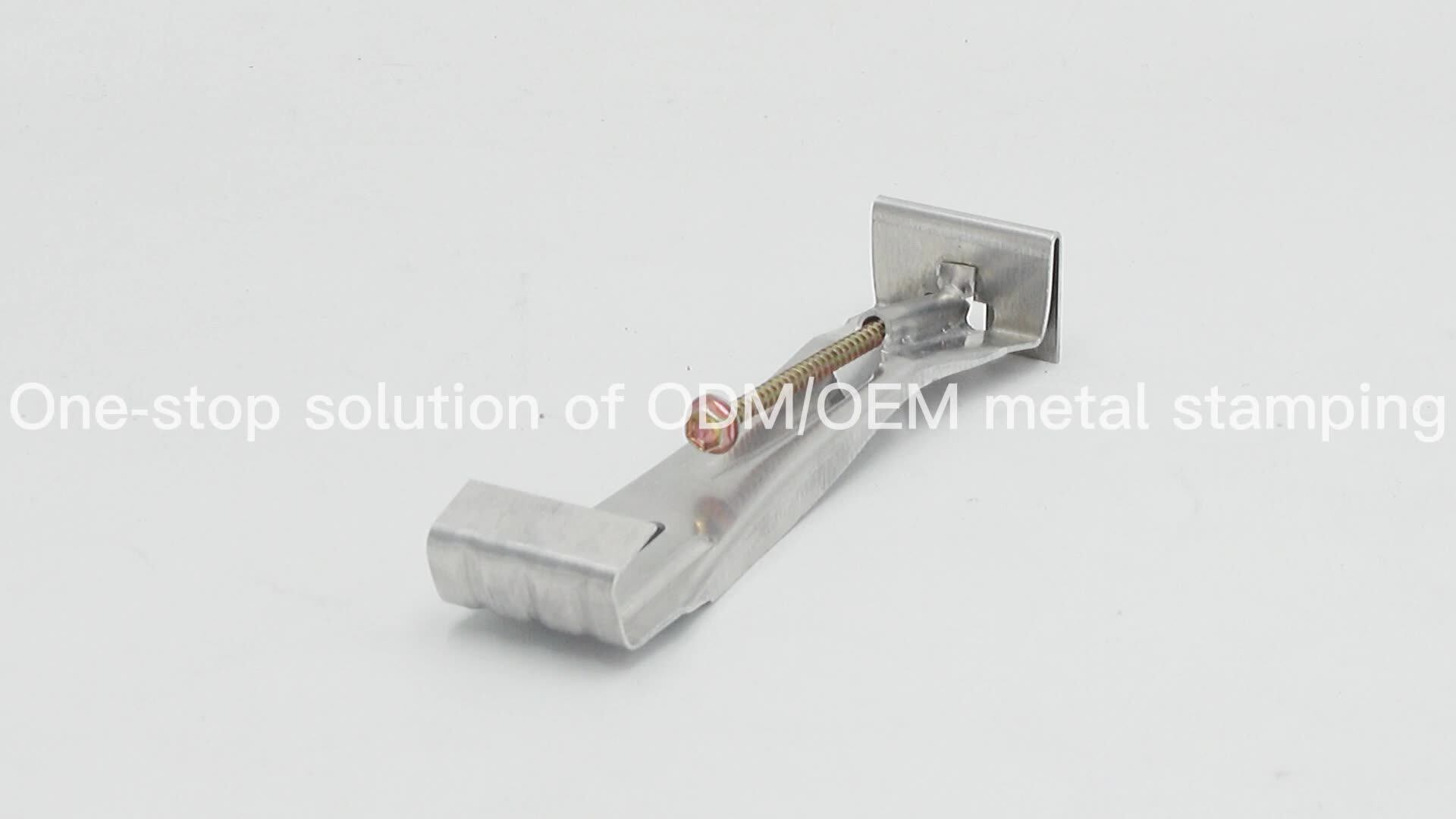 Aluminum Rain Gutters Heavy Duty Quick Screw Rainwater Gutter Hanger K