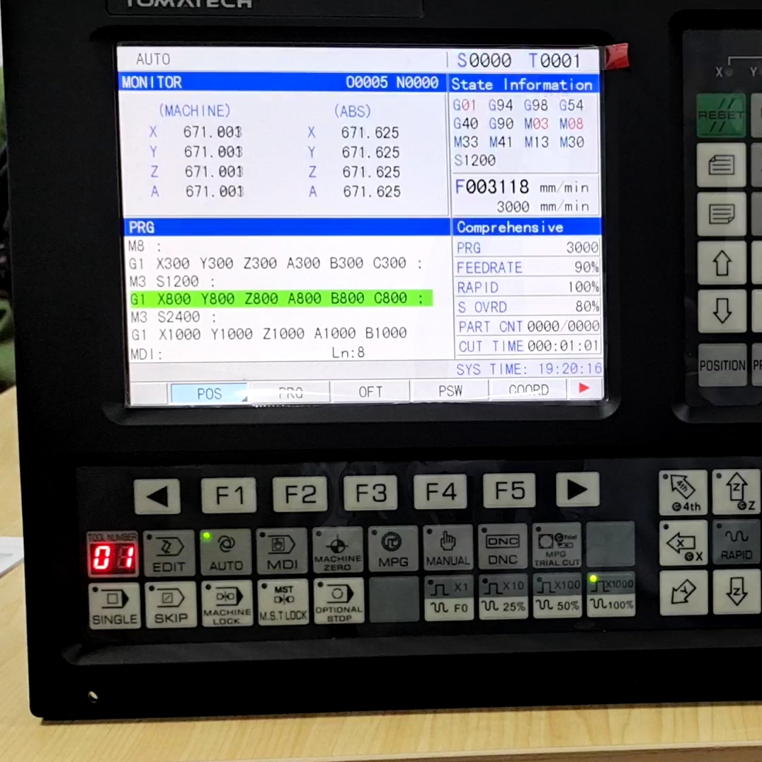 Vmc 4 Axis Cnc Milling Controller For Router Drilling Machining Centre