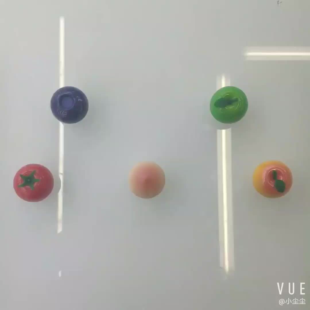 Lovely Mini Plastic Fruit And Vegetable Shape Container Cherry Shaped