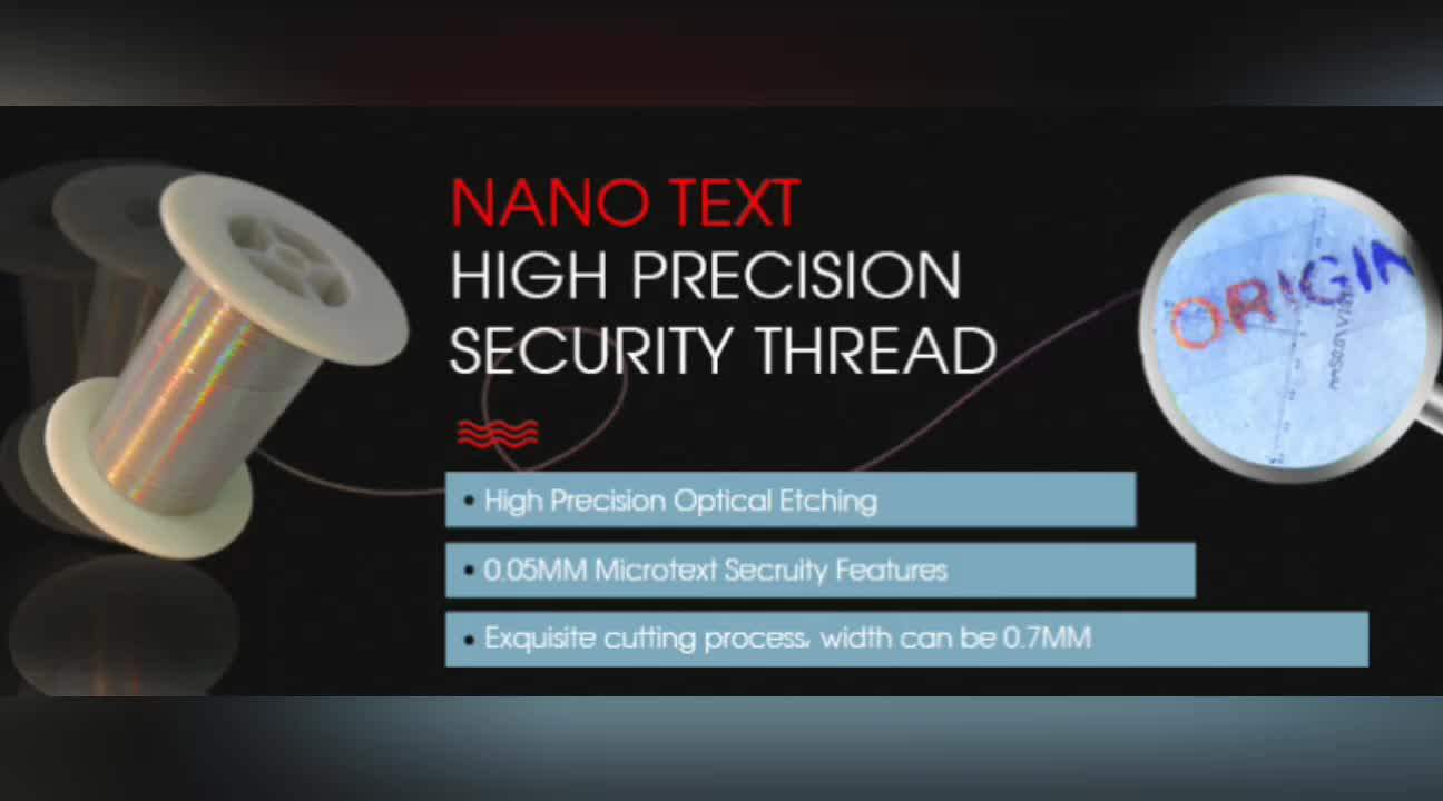 High Precision Hologram Security Thread For Woven Label - Buy Security ...