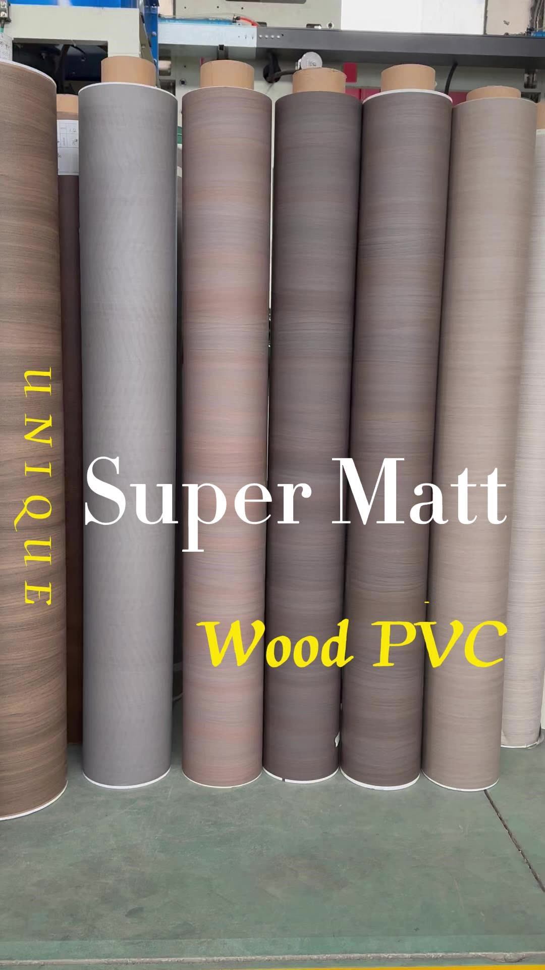 New Color Super Matt Wooden Texture Door Lamination Film Laminating Pvc