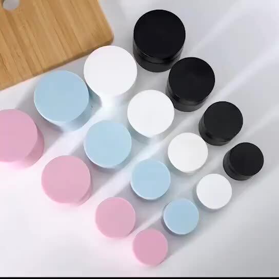 Custom Empty Skin Care Packaging 1oz Pink Face Body Lip Balm Scrub Jars