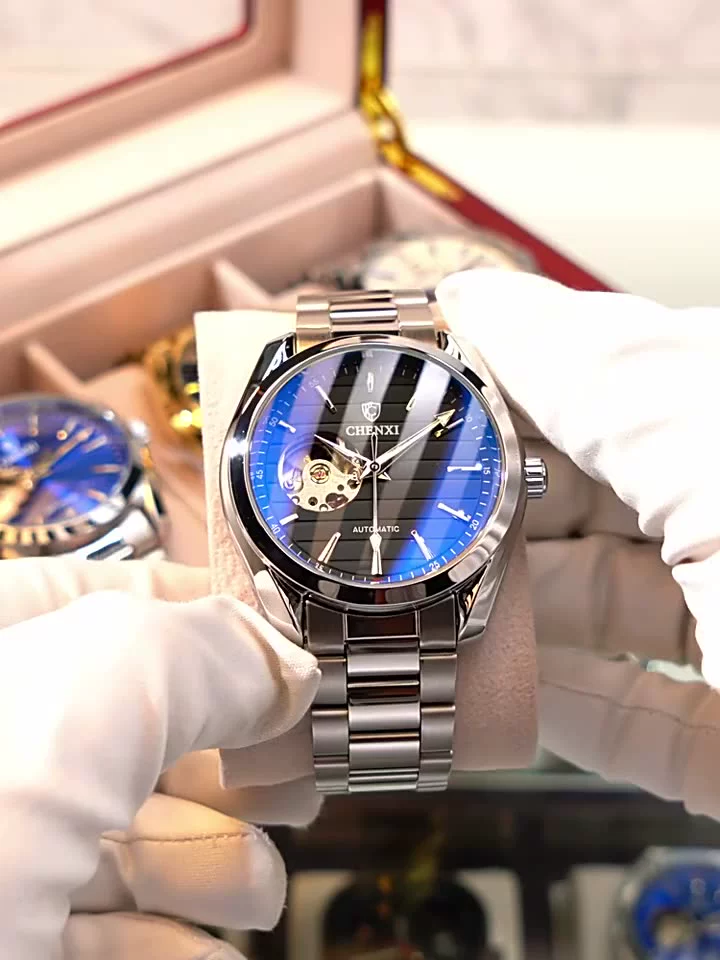 Men's Automatic Mechanical Top Brand Stainless Steel Waterproof Swiss Movement High Quality Watches Relogio Masculino