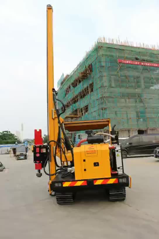 Highway Pile Driver Machine Solar Hydraulic Pile Driver Ramming
