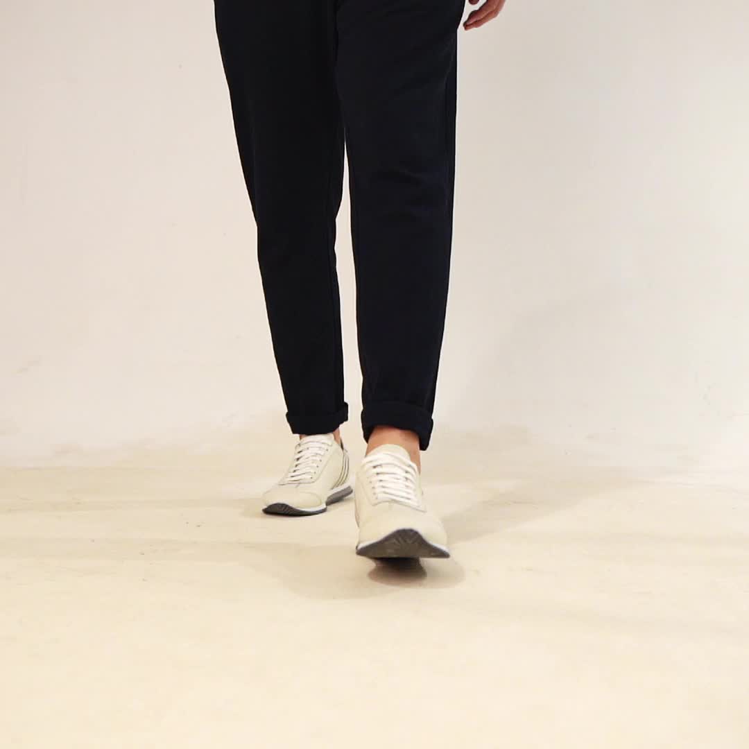 breathable leather sneakers