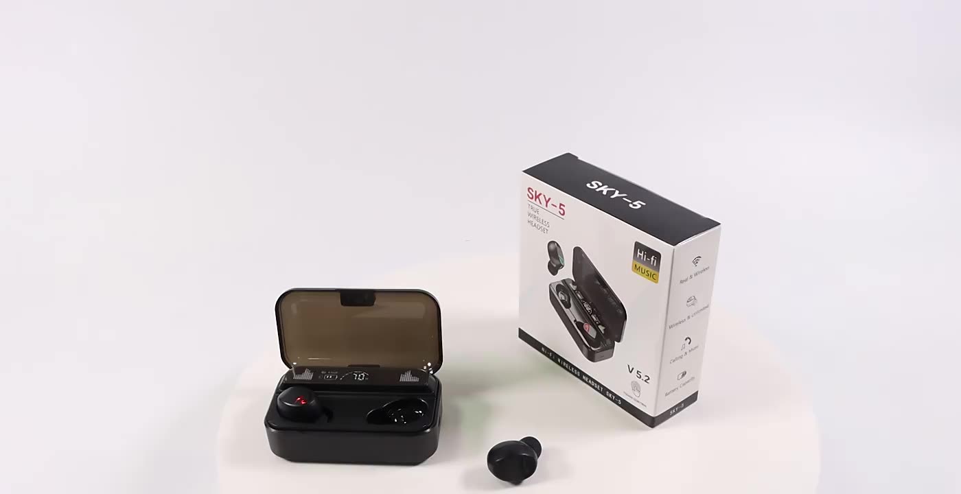 2023 New Trending Top Seller Sky 5 Noise Cancelling Bt 5.2 Gaming Tws Earphones With 2000mah Power Bank For Smart Phones Buy Sky 5 Noise Cancelling Bt 5.2 Gaming Tws Earphones 2023 New Trending Top
