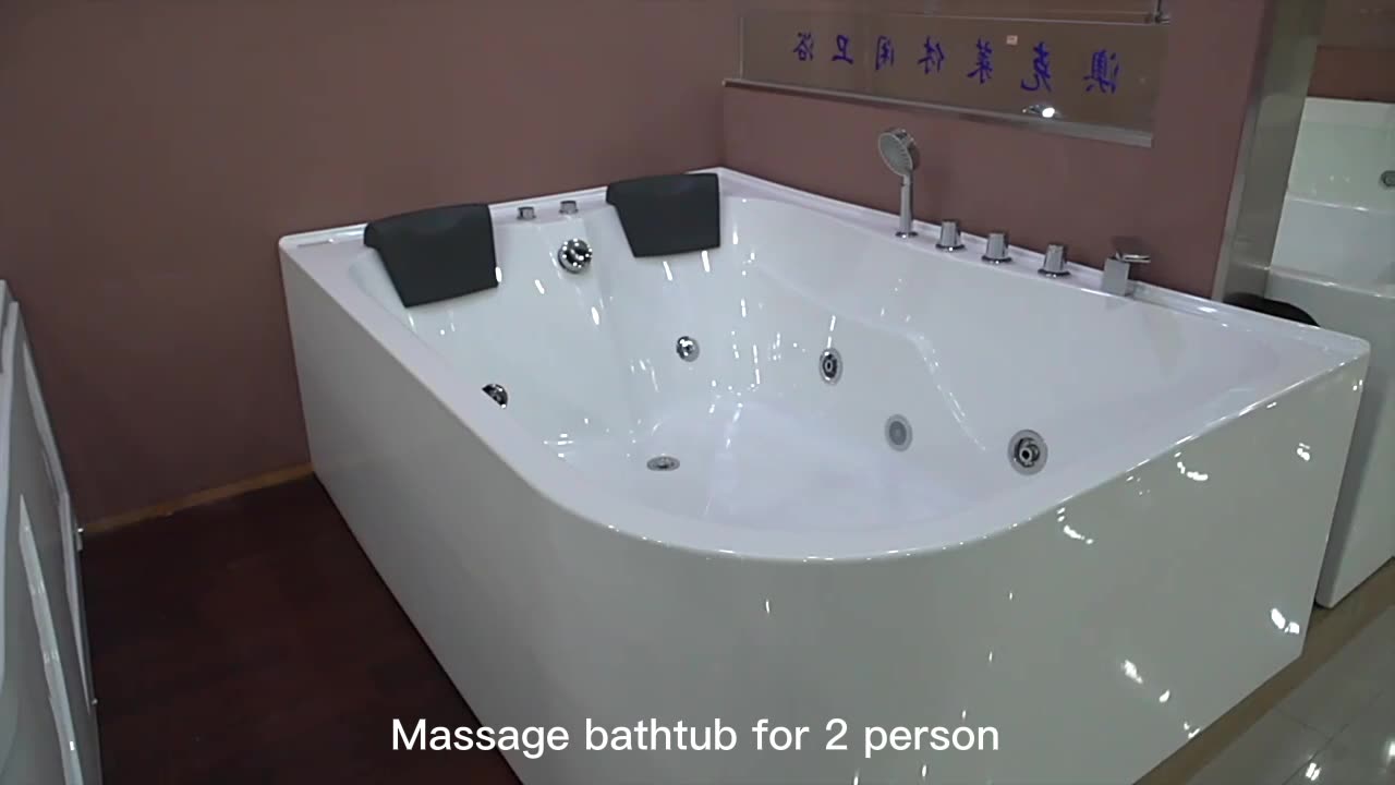 120x170x56cm Acrylic Freestanding Jet Bathtub Elegant Design