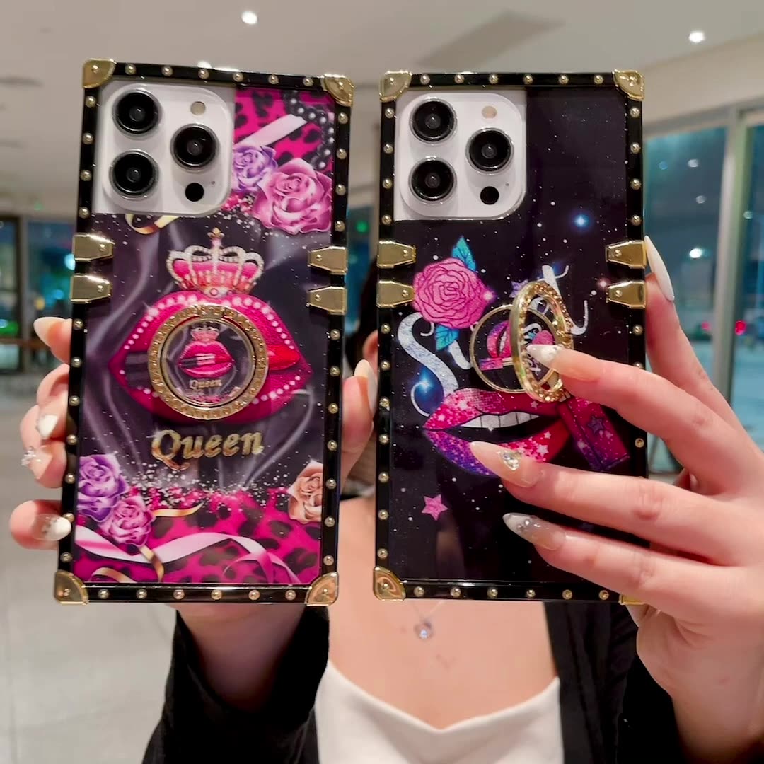 2024 Street Fashion Glitter Love Kiss Pink Lipstick Lip