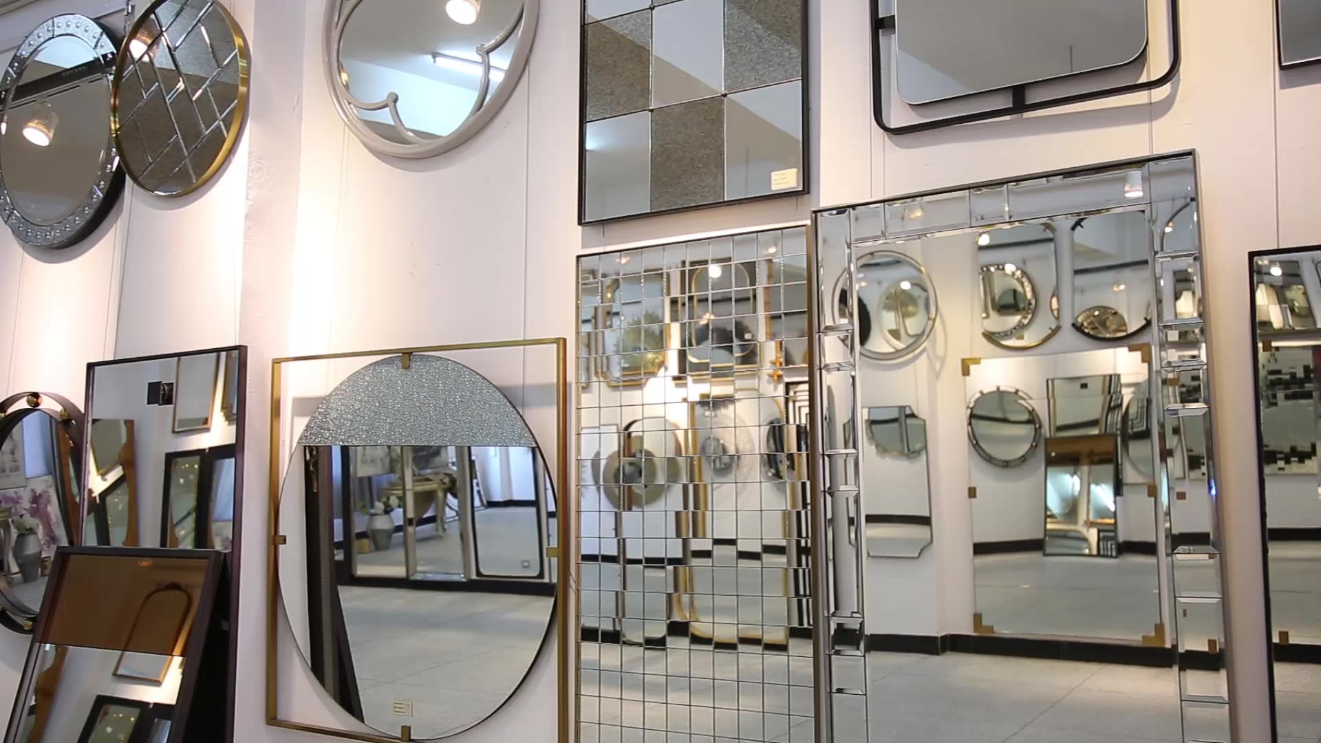 Custom Design Vintage Full Length Irregular Shaped Slim Hang Mirror