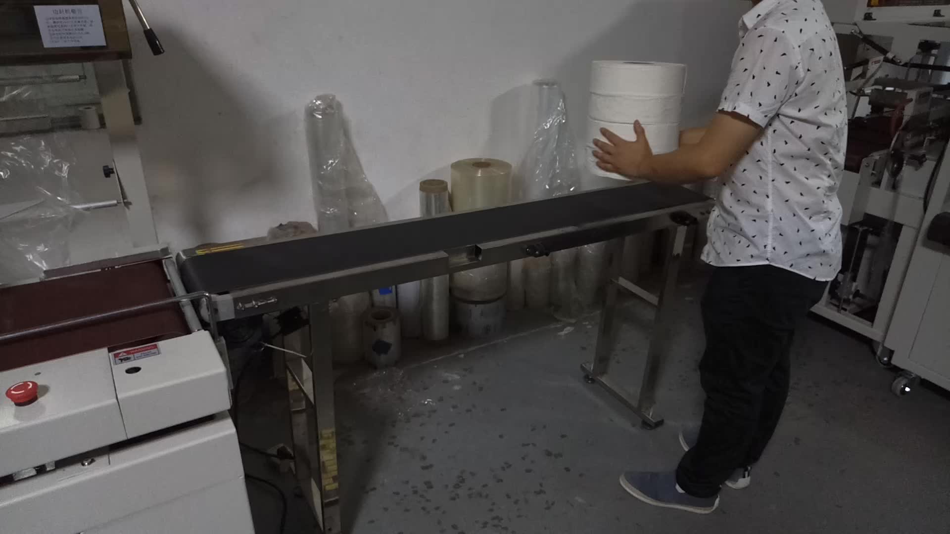 Automatic Heat Shrinking Small Bobbin Paper Maxi Jumbo Roll Toilet