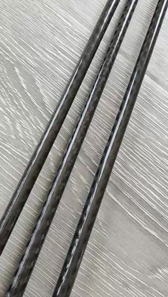 100 Carbon Fiber Fishing Rod Blank,30t 40t High Carbon 2 Section Blank