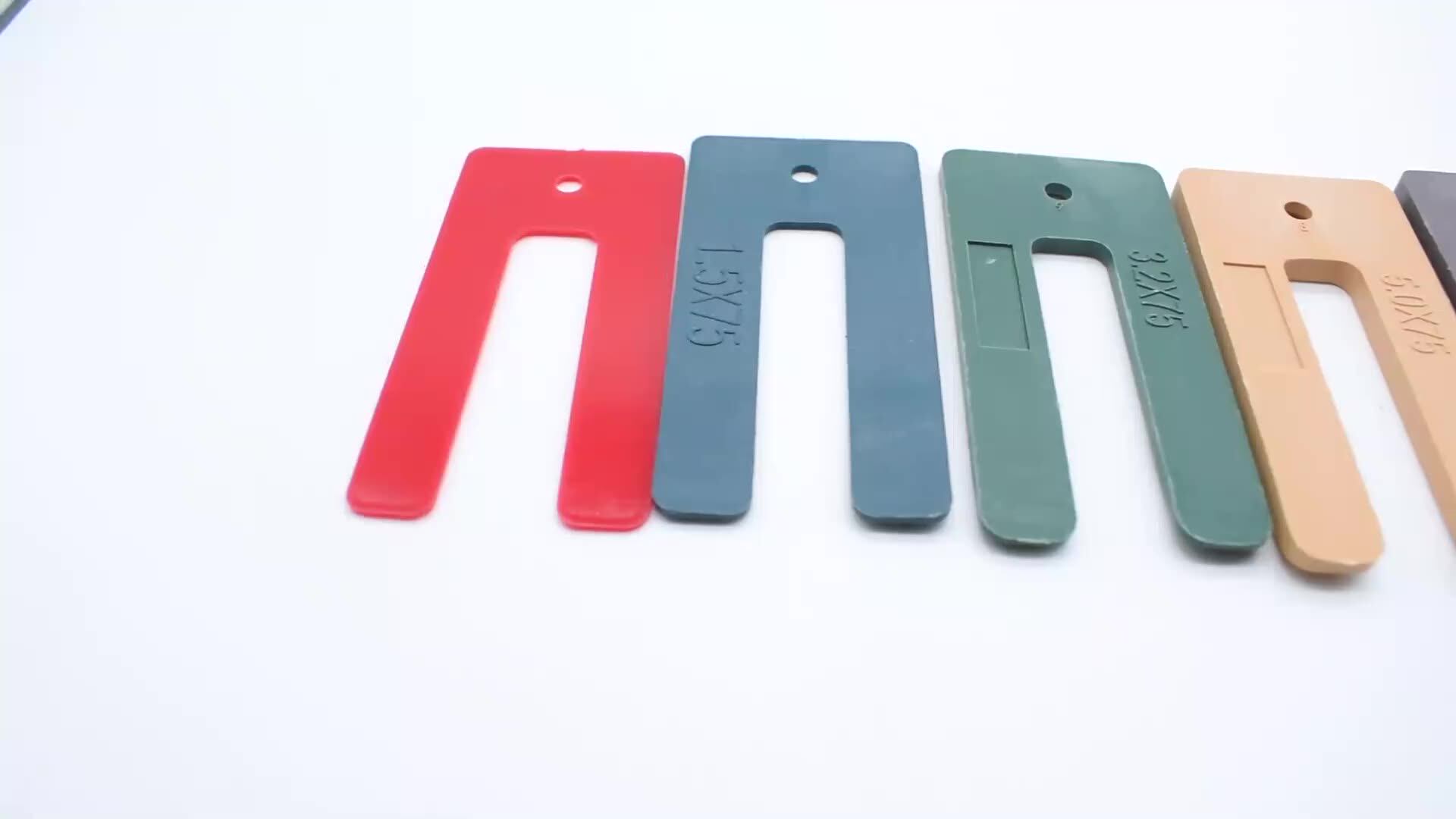 Elehk Custom Color Window Shims 10mm Packer 5.0mm Packers Plastic U Shim Type Horseshoe Plastic