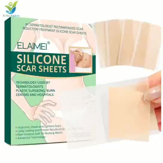 Fabric Layered Breathable Silicone Breast Keloid Scar Removal Away Gel