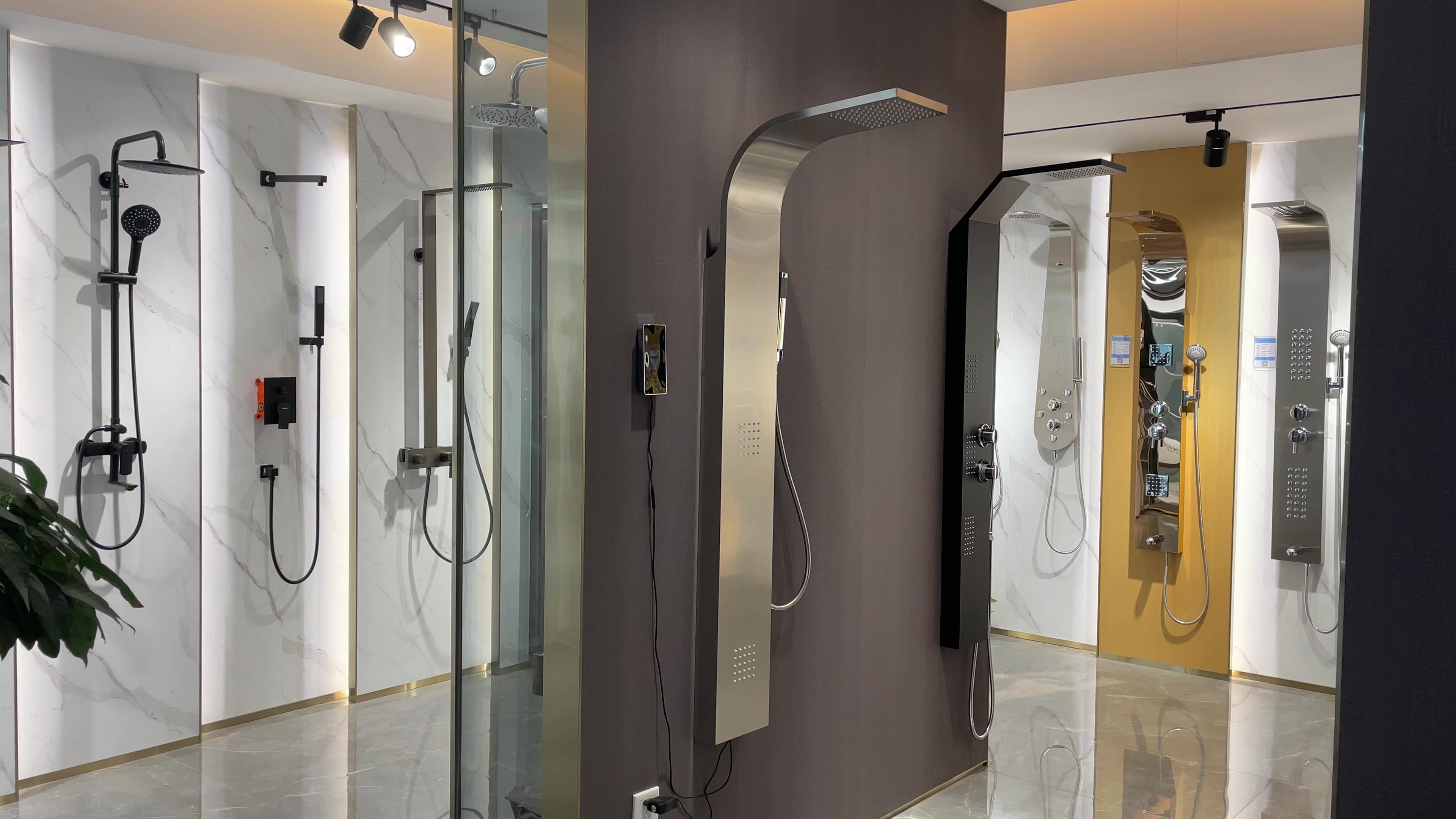 Foshan Hanc Factory Digital Smart Shower Panel System Set With Body