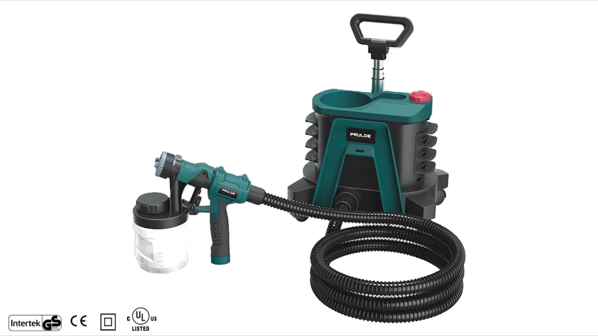 Hvlp Handheld Paint Stain Sprayer Complete Adjustability For Decks