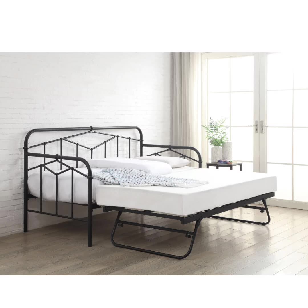 Modern Metal Day Bed Bronze Or Black Day Bed With Trundle Indoor Day