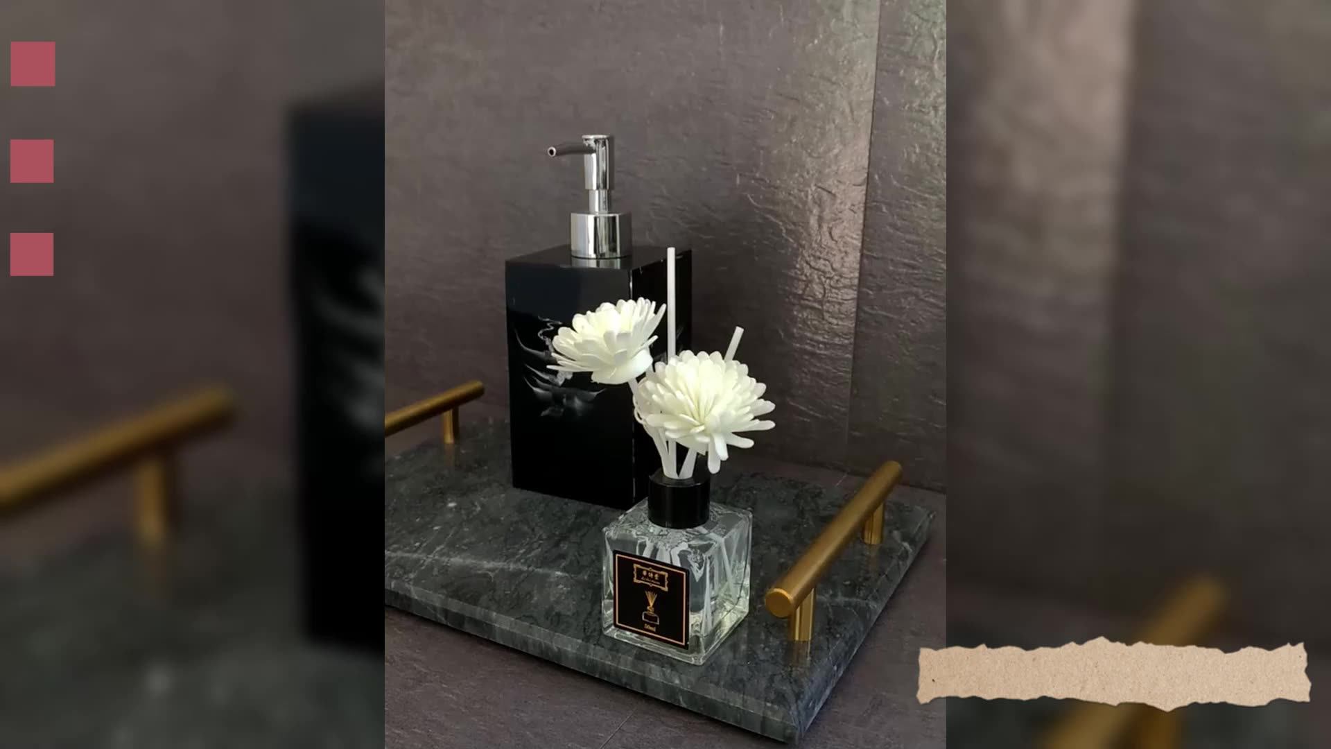 R Sense Aroma Fragrance Oil Unique Design Reed Diffuser Candle Gift Box