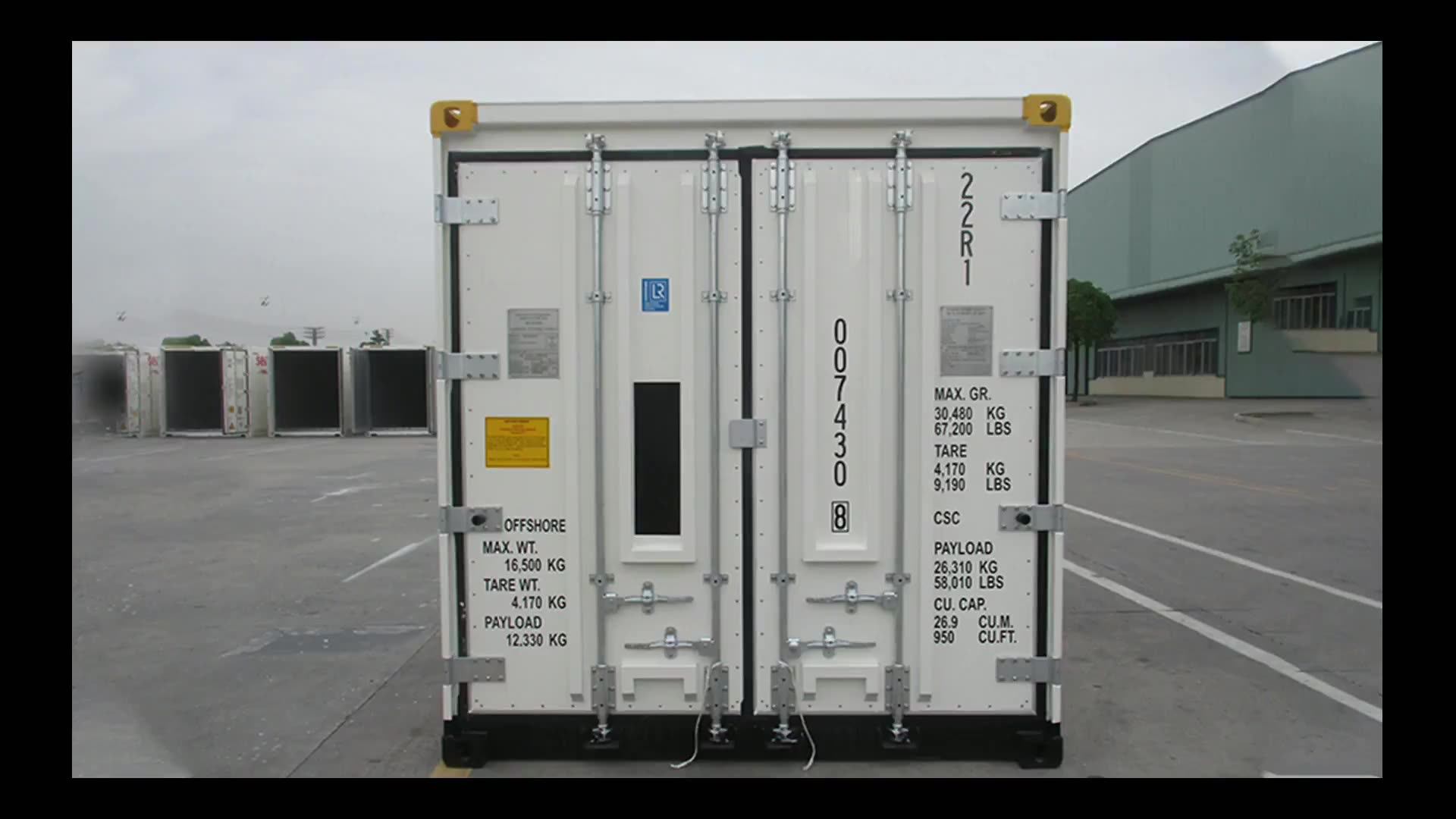 Customized Dnv2.71 Standard 20ft Freezer Offshore Reefer Container