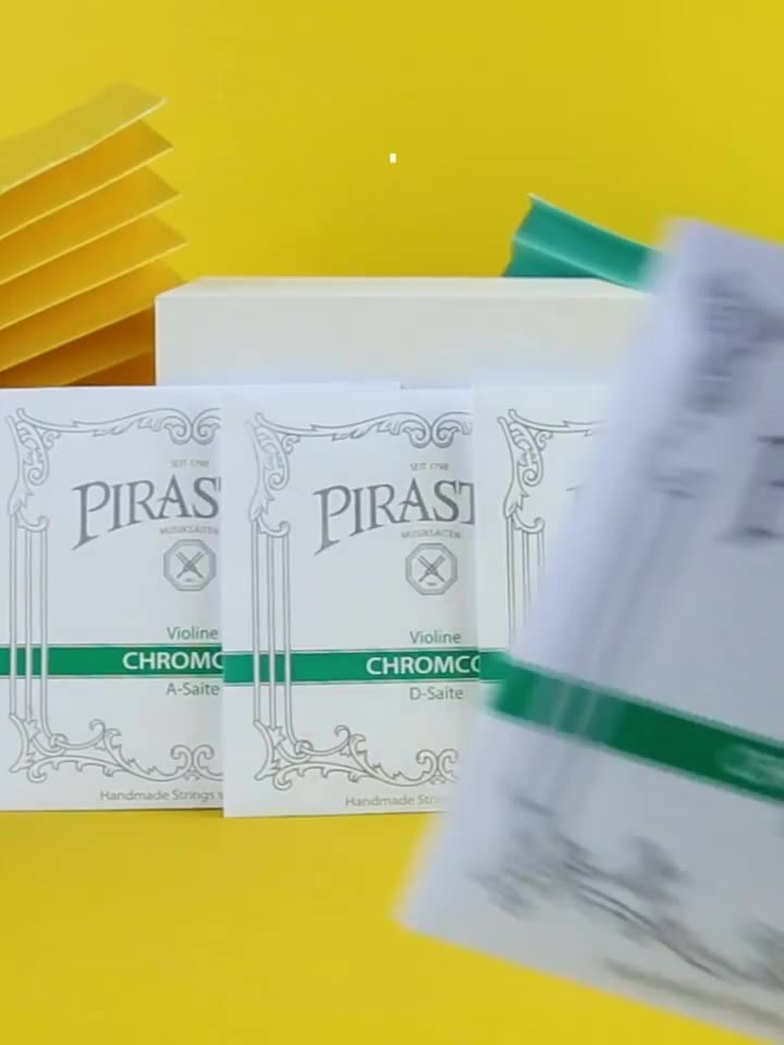 GERMANY PIRASTRO CHROMCOR VIOLIN STRINGS GREEN BAR VIOLIN STRINGS EADG STRINGS CHROME STEEL STRINGS SET STRINGS