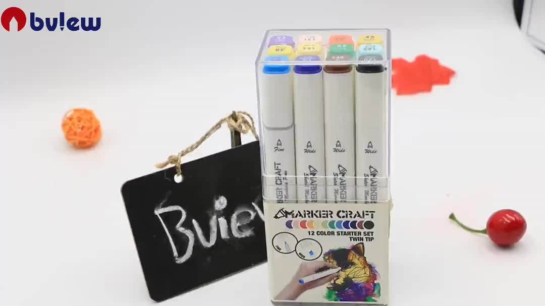 170 Colors Alcohol Based Ink Refill Ink White Marker Pen With Gold And