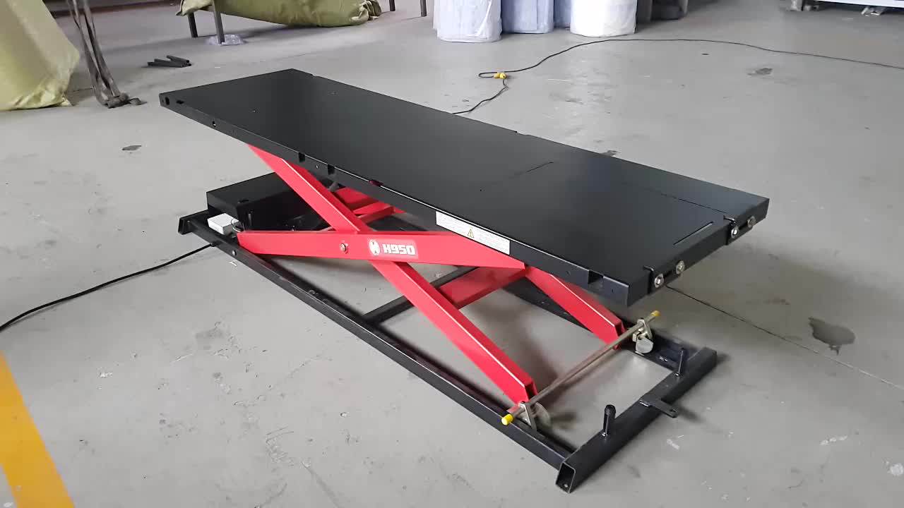 China Howee H950 1100 Lbs 500 Kg Trike Hydraulic Motorcycle Lift Table