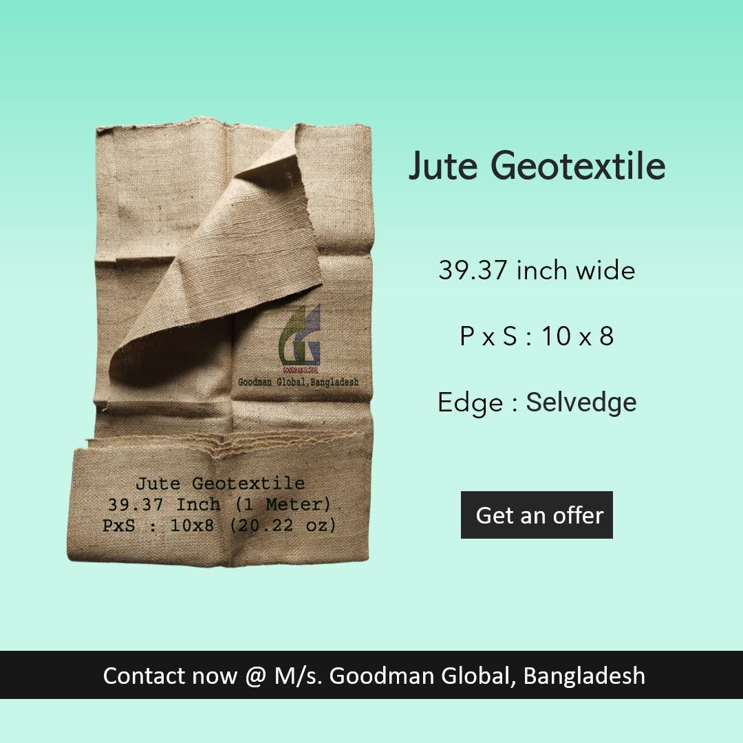 Jute Geotextile For Slope Protection Soil Stabilization 100 Cm Wide
