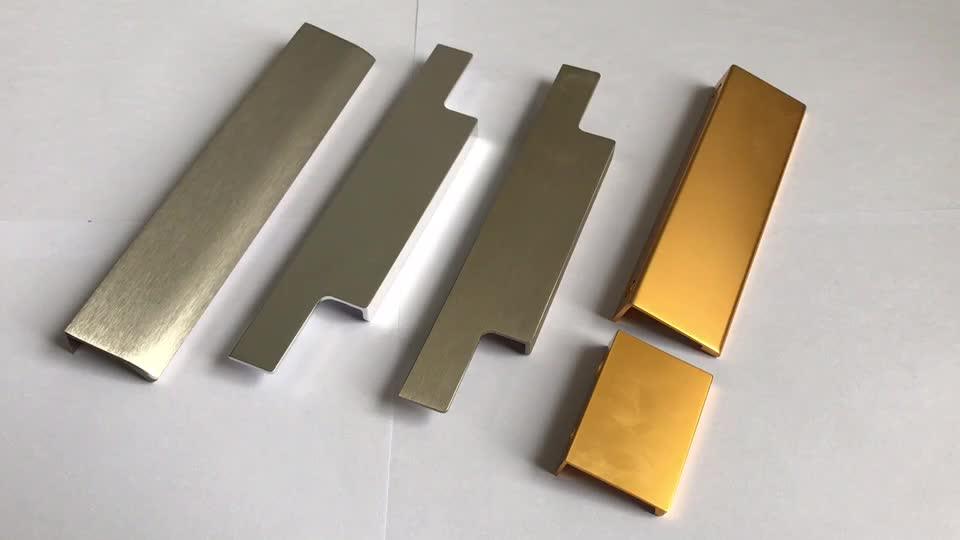 Brushed Aluminium Profile Edge Short Door Pull Handle Buy