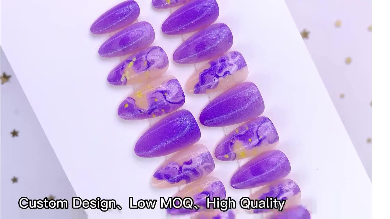 Wholesale Artificial Fingernails Ballerina Fake Nail French Fakenail