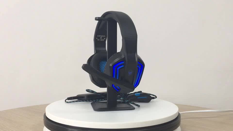 Sate(ae361b)wholesale Cheap Office Led Usb Headset 3.5mm Wired Noise