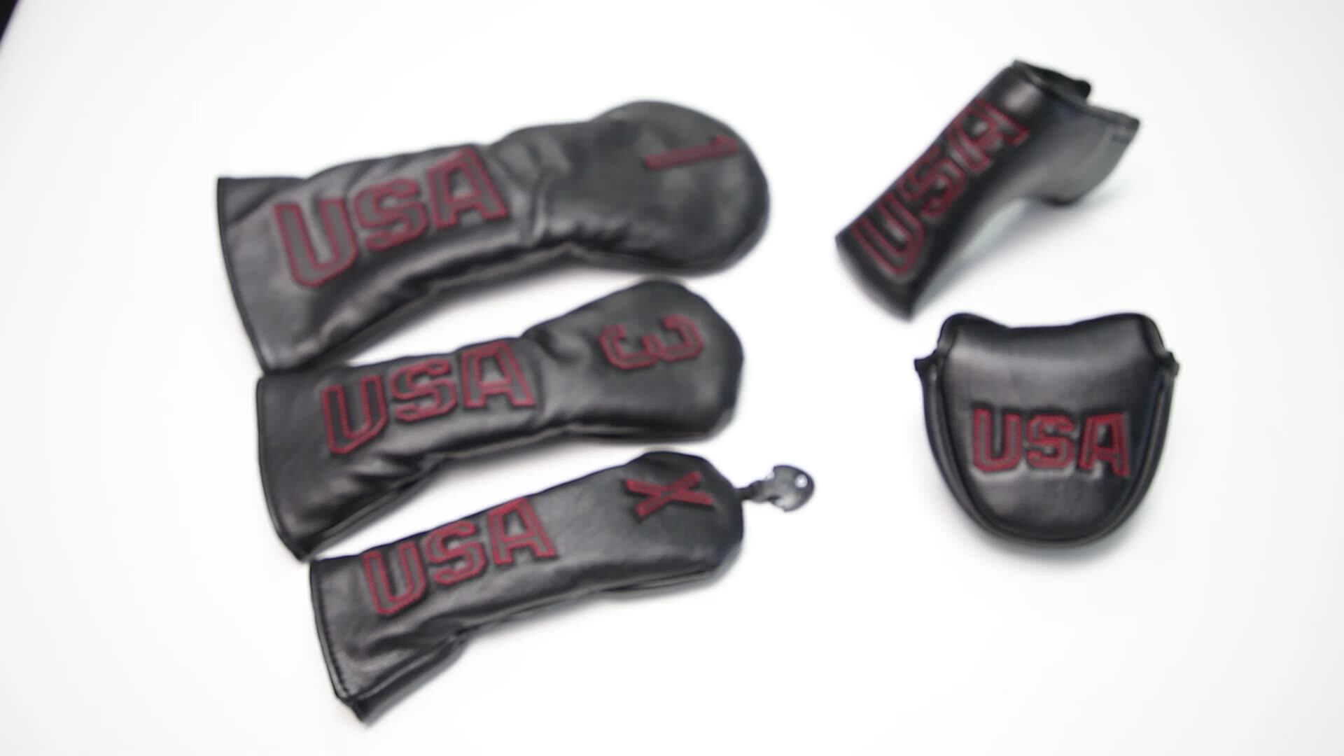 Golf Putter Headcover Blade Oem Mallet Head Cover Usa Leather Golf