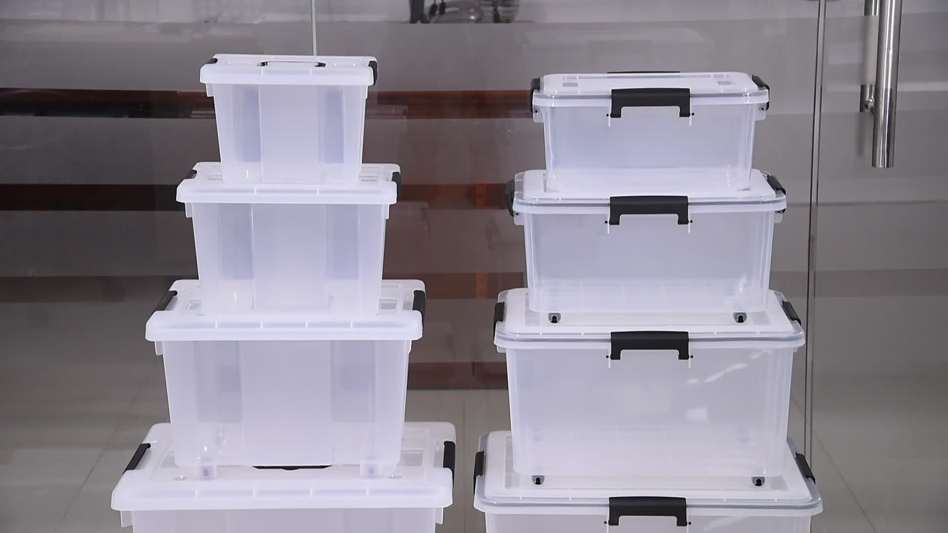 Factory Wholesale Big Plastic Storage Container Stackable Storage Box
