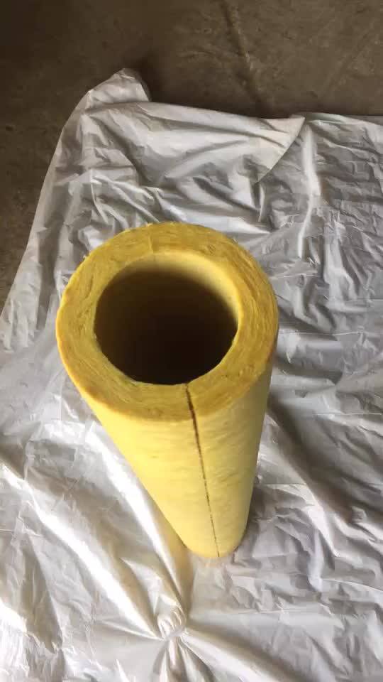 High Density Fiberglass Insulation Pipe With Fsk Or Asj Aluminum Foi