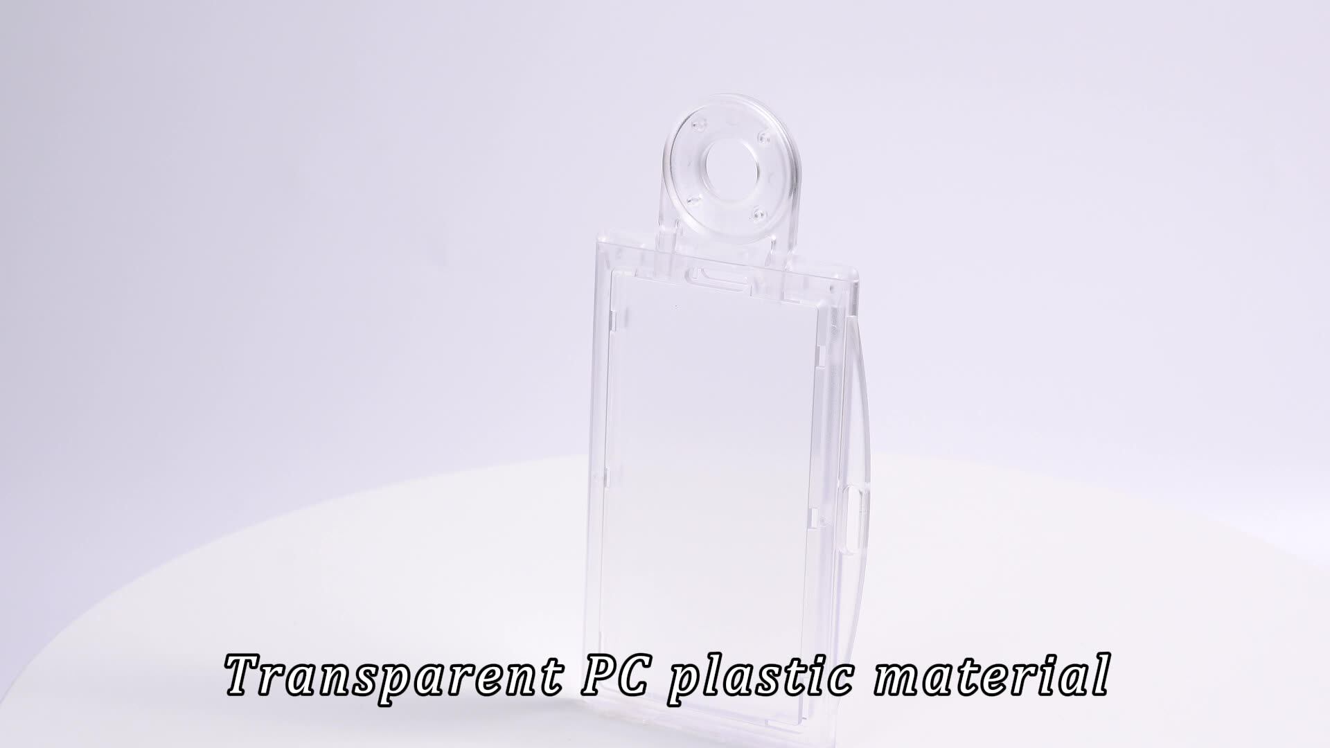 Bestom Clear Hard Plastic Id Badge Holder Horizontal And Vertical Dual