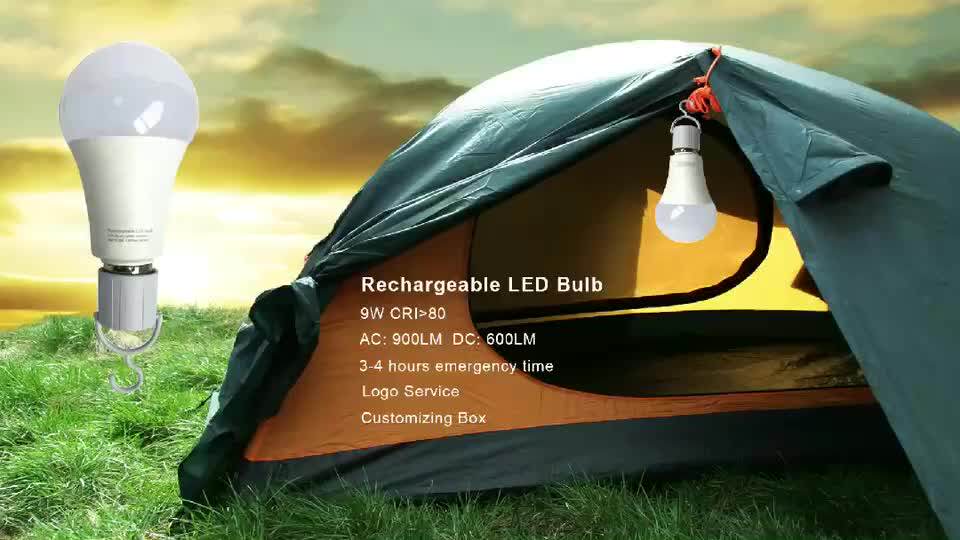 High Quality Performance E27 Rechargeable Emergency Lights Bulb 9watt