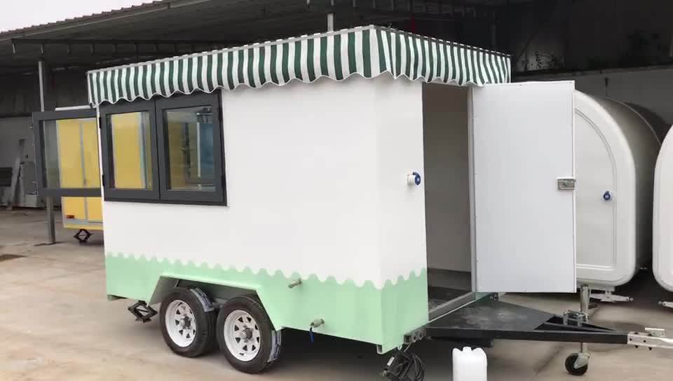 Double Axle Kitchen Food Caravan Fast Food Trailer Carts Buy Food Trailer Cart,Caravan Trailer